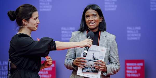 Tamlyn Naidu winner of the 2022 World Finals of the Falling Walls Science Summit